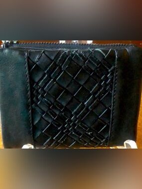 Black Soft Leather Bi-Fold Wallet. NWOT